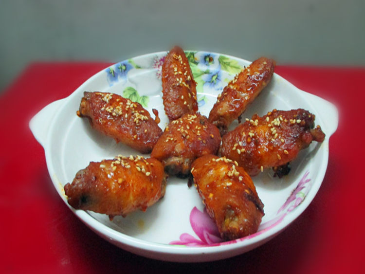 蜂蜜烤鸡翅#新鲜从这步骤11