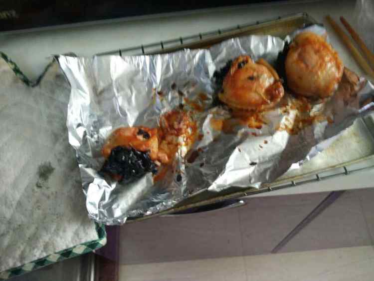 黑米翅包饭#多效护理步骤12