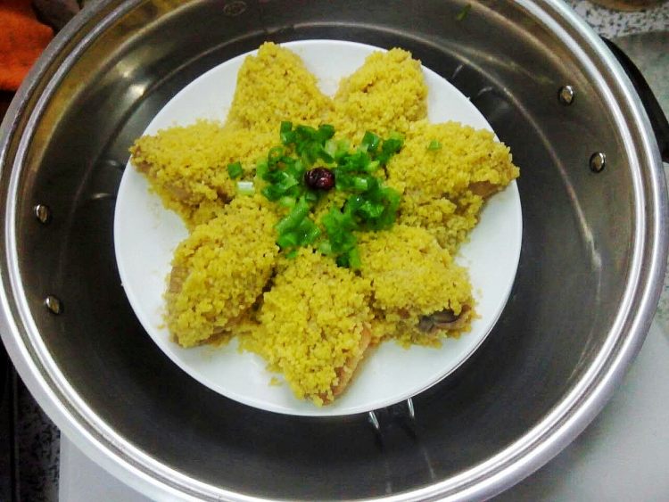 小米蒸鸡翅步骤7
