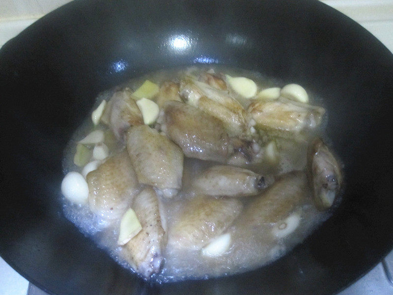 三杯鸡翅步骤5