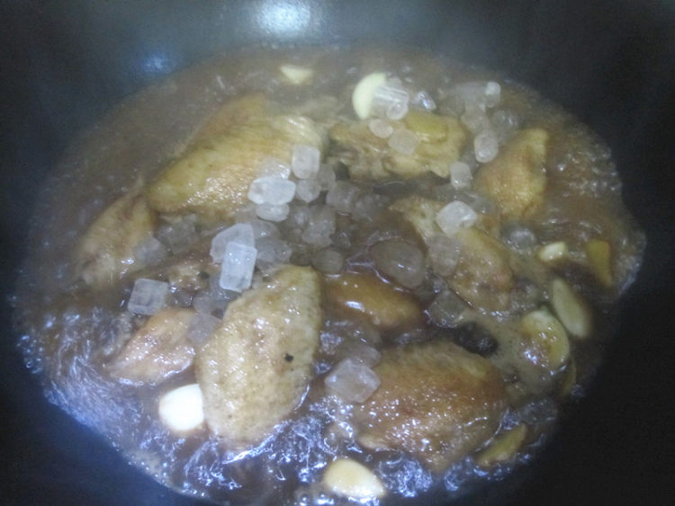 三杯鸡翅步骤7
