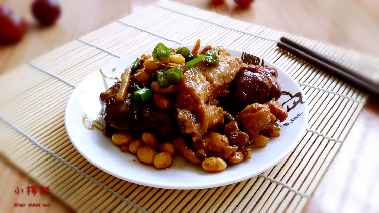 香辣黄豆炒卤味鸡丁步骤12