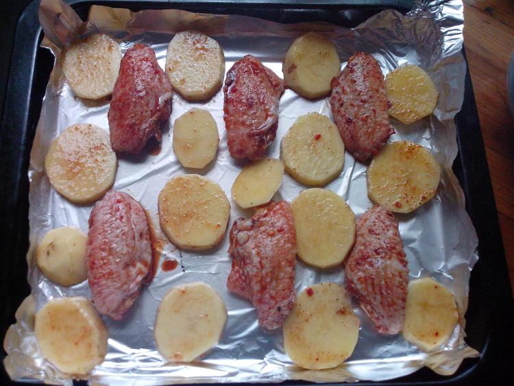 香烤鸡翅土豆步骤9