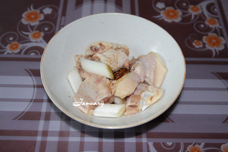 香菇麻油鸡米饭步骤4