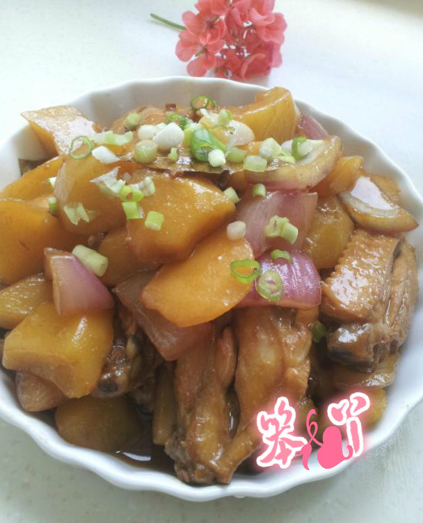 圆葱土豆烧鸡翅步骤7