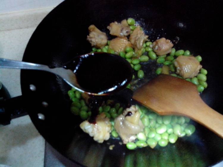 毛豆鸡翅步骤8