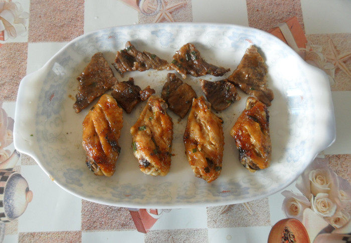 鸡翅牛肉拼盘步骤13
