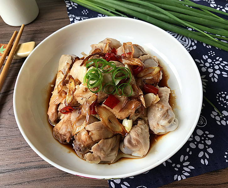 香辣葱油鸡腿步骤12