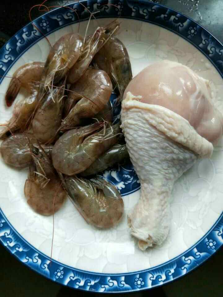 酒肉虾泥蒸糕步骤1