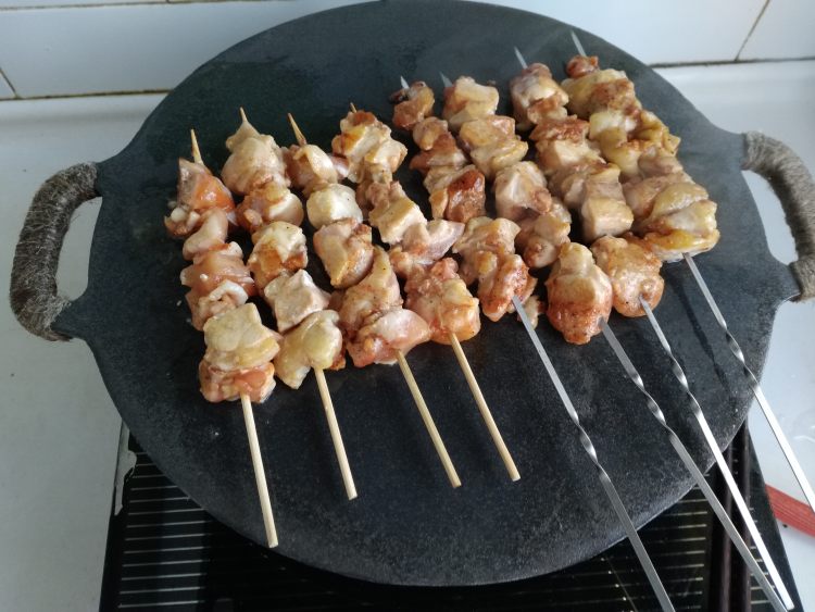 铁板奥尔良鸡肉串步骤5
