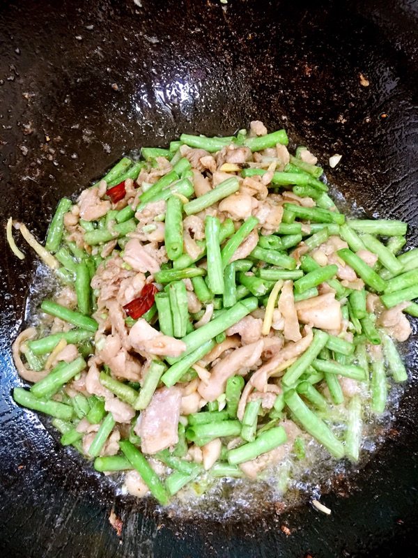 豇豆爆鸡肉步骤10