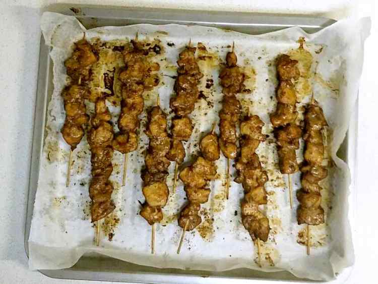 烤鸡肉串步骤11