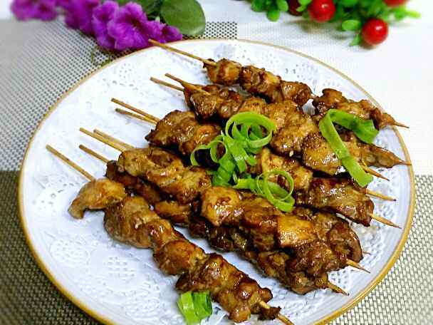 烤鸡肉串步骤12