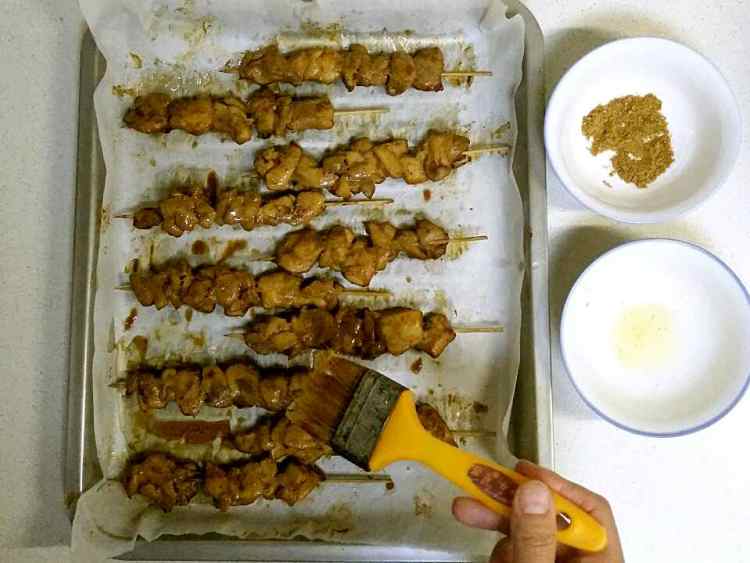烤鸡肉串步骤10