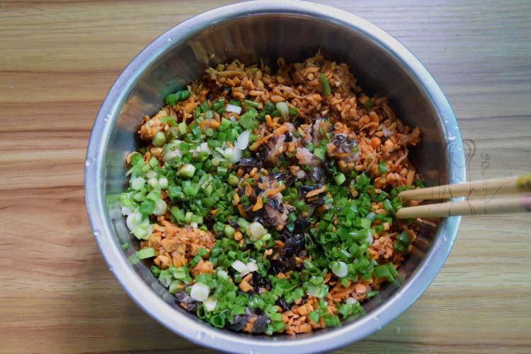 虫草花鸡肉饺子步骤7