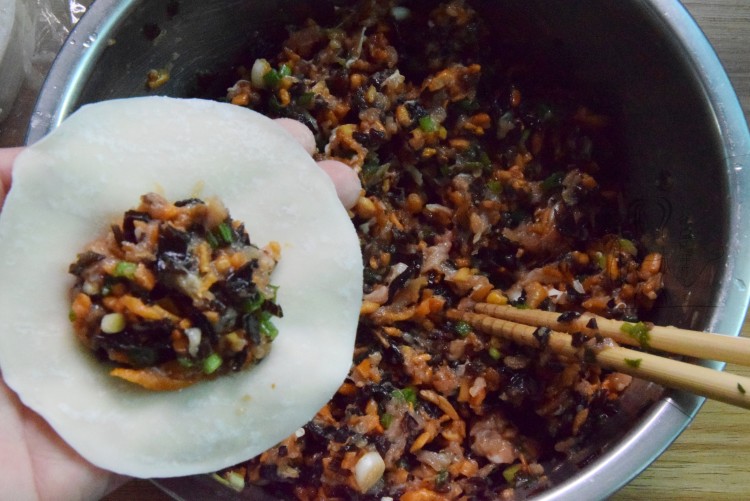 虫草花鸡肉饺子步骤9