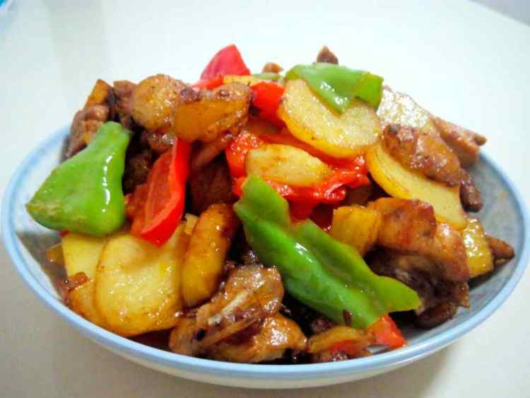 鸡肉炒年糕步骤14
