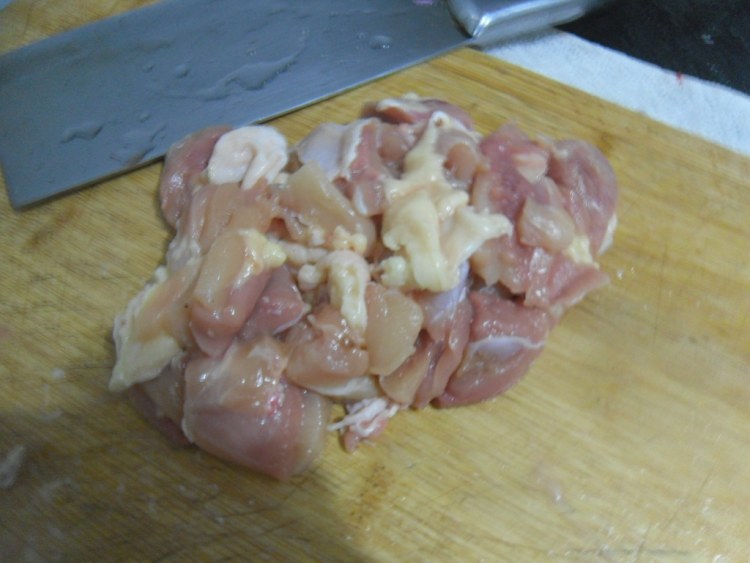 香菇烧鸡块步骤3