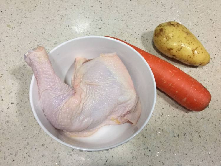 双蔬烤鸡腿步骤1