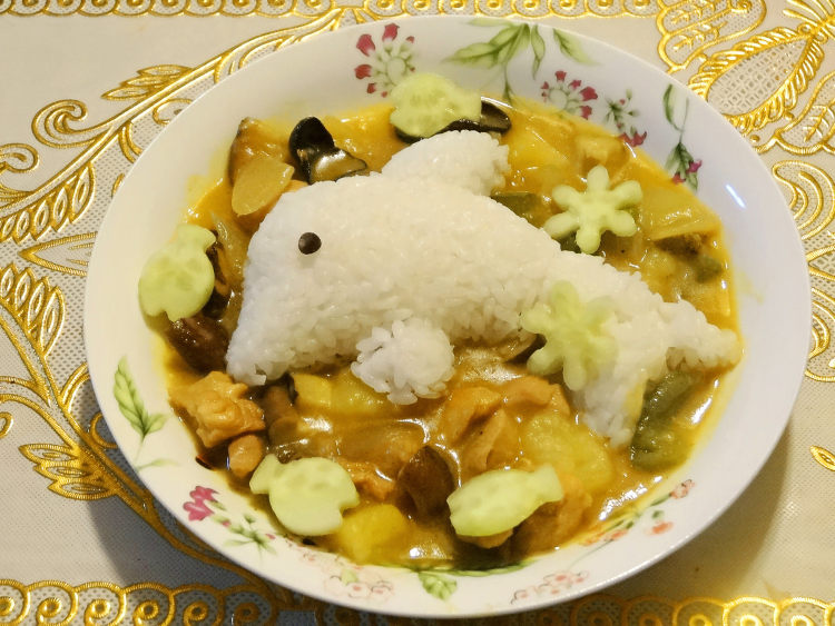 海豚咖喱饭步骤16