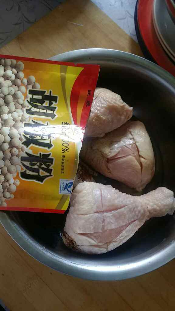 电饭锅版米酒鸡腿步骤5