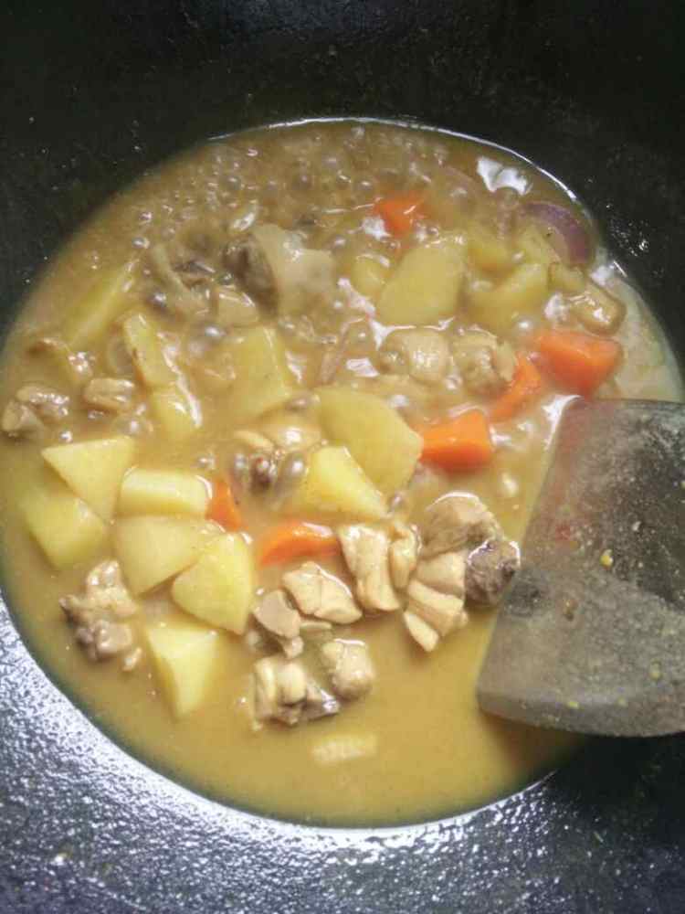 咖喱鸡腿饭~儿童版步骤7