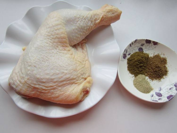 微波炉烤鸡腿步骤1