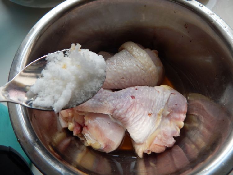 葱油鸡腿#新鲜从这里步骤4