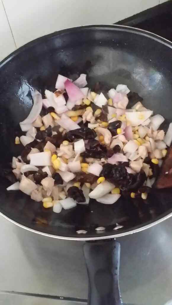 鸡腿烩饭步骤10