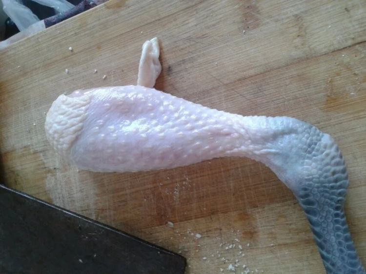 蒜黄蘑菇鸡腿步骤3