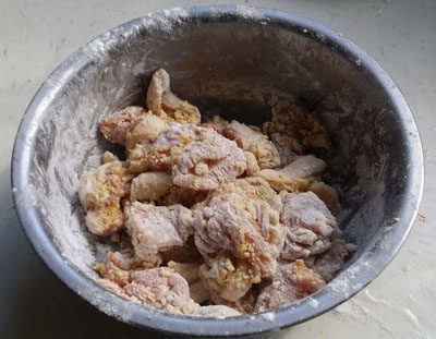 盐酥鸡步骤3