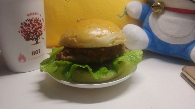 黑椒鸡腿汉堡步骤9