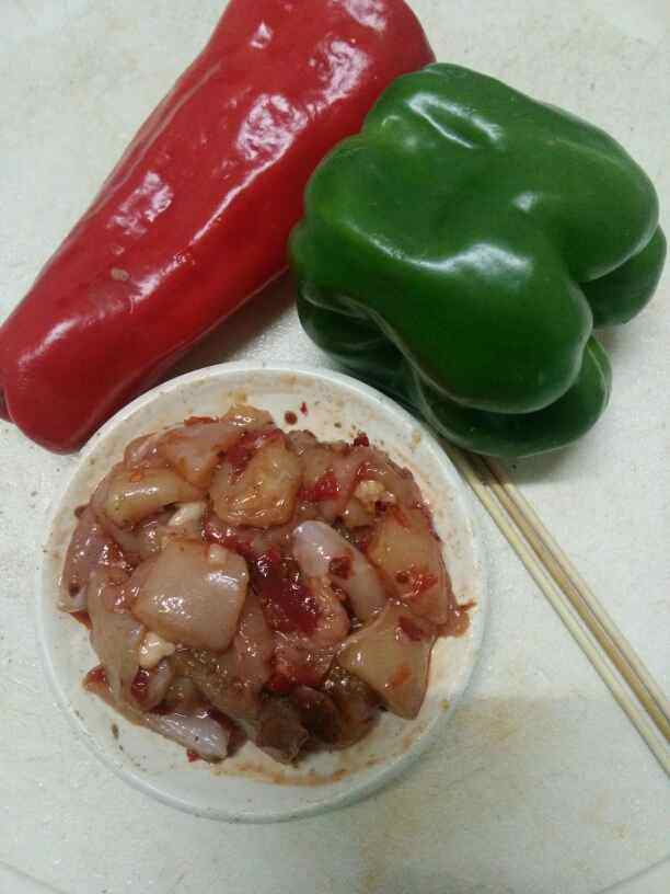 彩椒鸡肉串步骤4