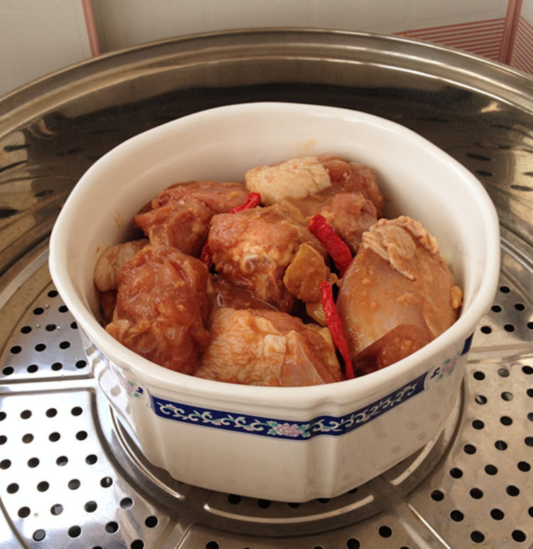 柠檬腐乳蒸鸡块步骤8