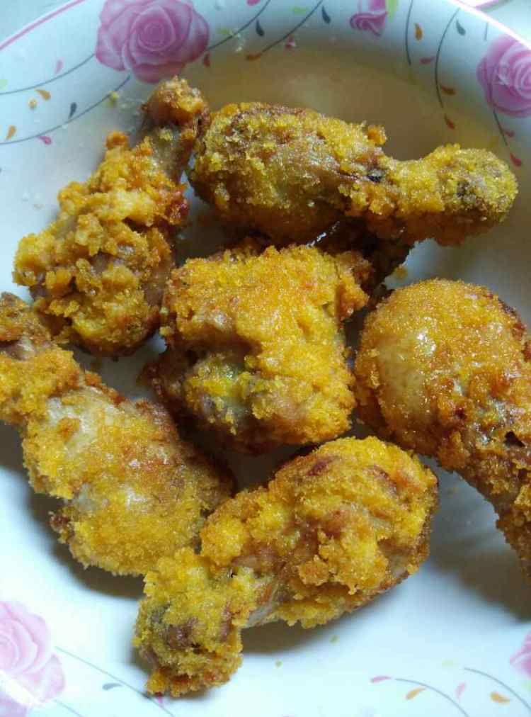 脆皮鸡腿步骤9
