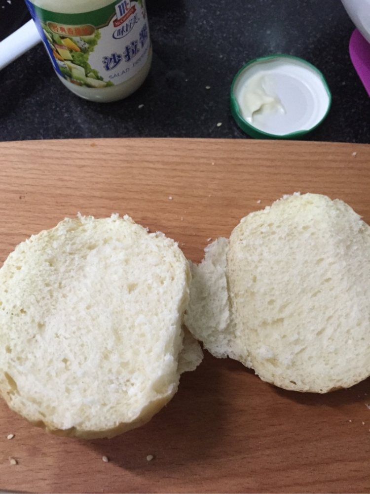 鸡腿汉堡包步骤7