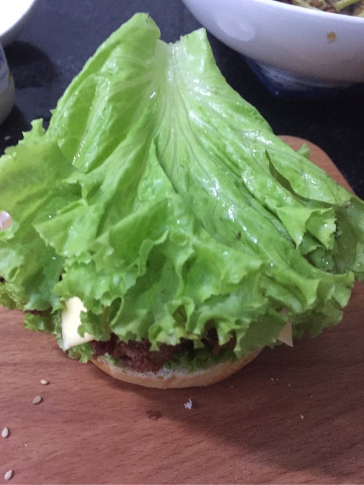 鸡腿汉堡包步骤12
