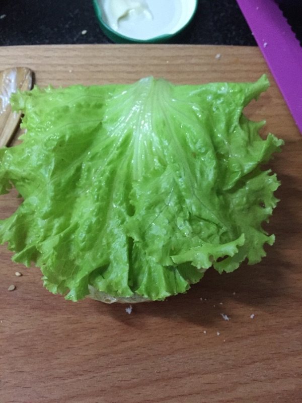 鸡腿汉堡包步骤9