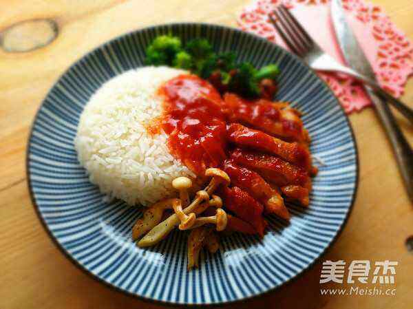 奥尔良鸡腿饭步骤14