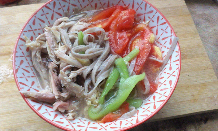 鸡丝荞麦面步骤9