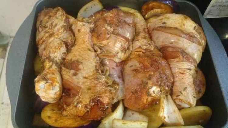 [手工美食]孜然杂蔬烤步骤5