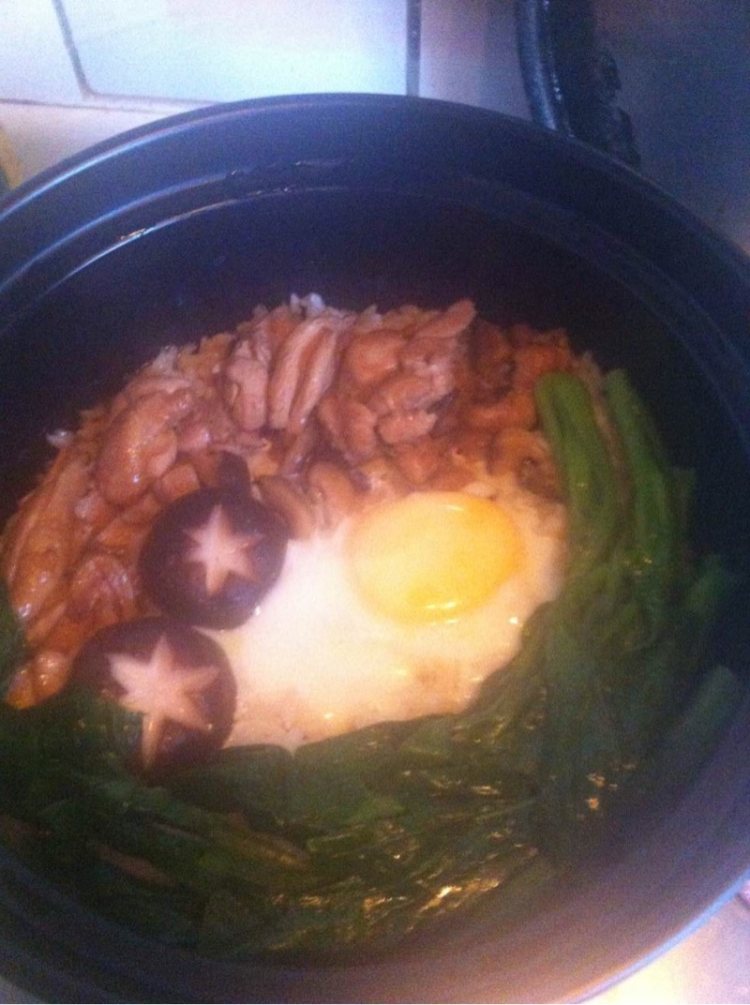 香菇滑鸡煲仔饭步骤16