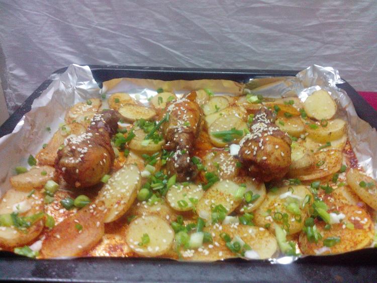 土豆烤鸡腿步骤17