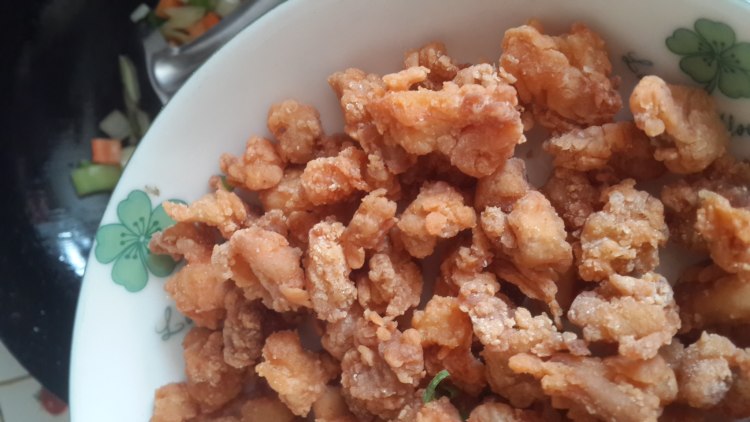 酱炒鸡丁步骤4