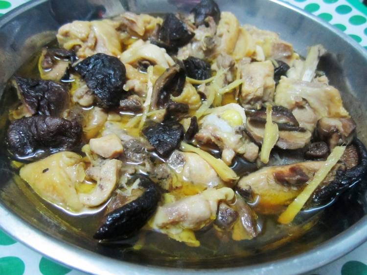 冬菇蒸鸡步骤7