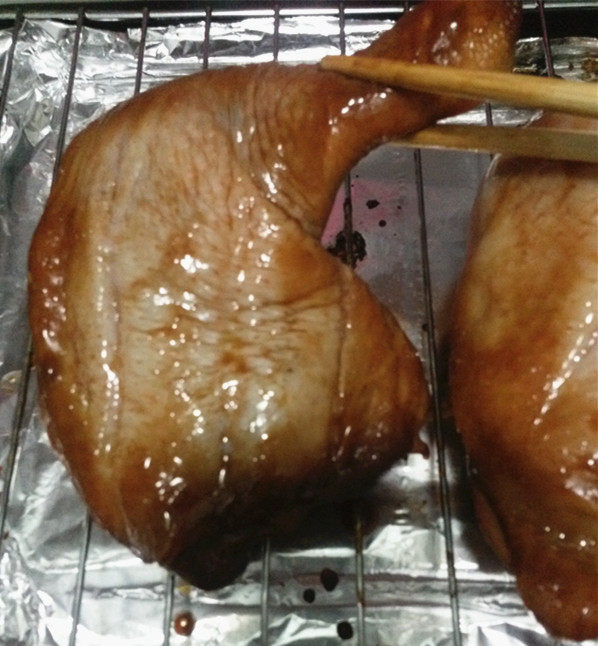 披萨草芝麻烤鸡腿步骤7