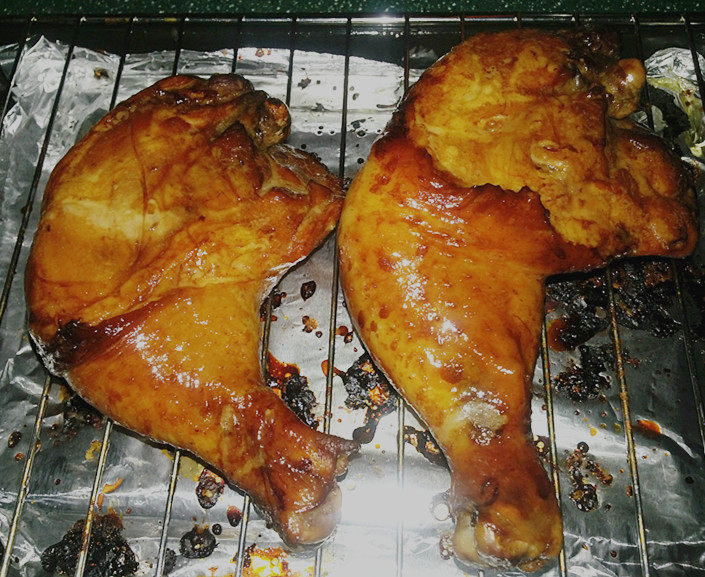 披萨草芝麻烤鸡腿步骤10