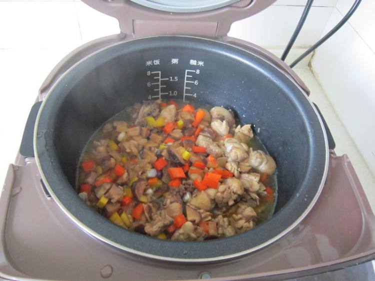鸡腿香菇饭步骤10