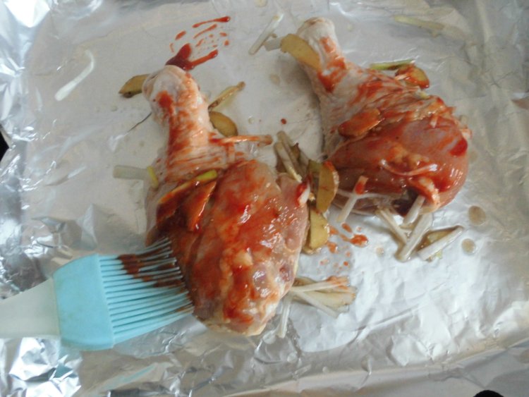 排骨酱烤鸡腿步骤9