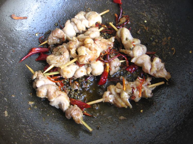 麻辣鸡串步骤12